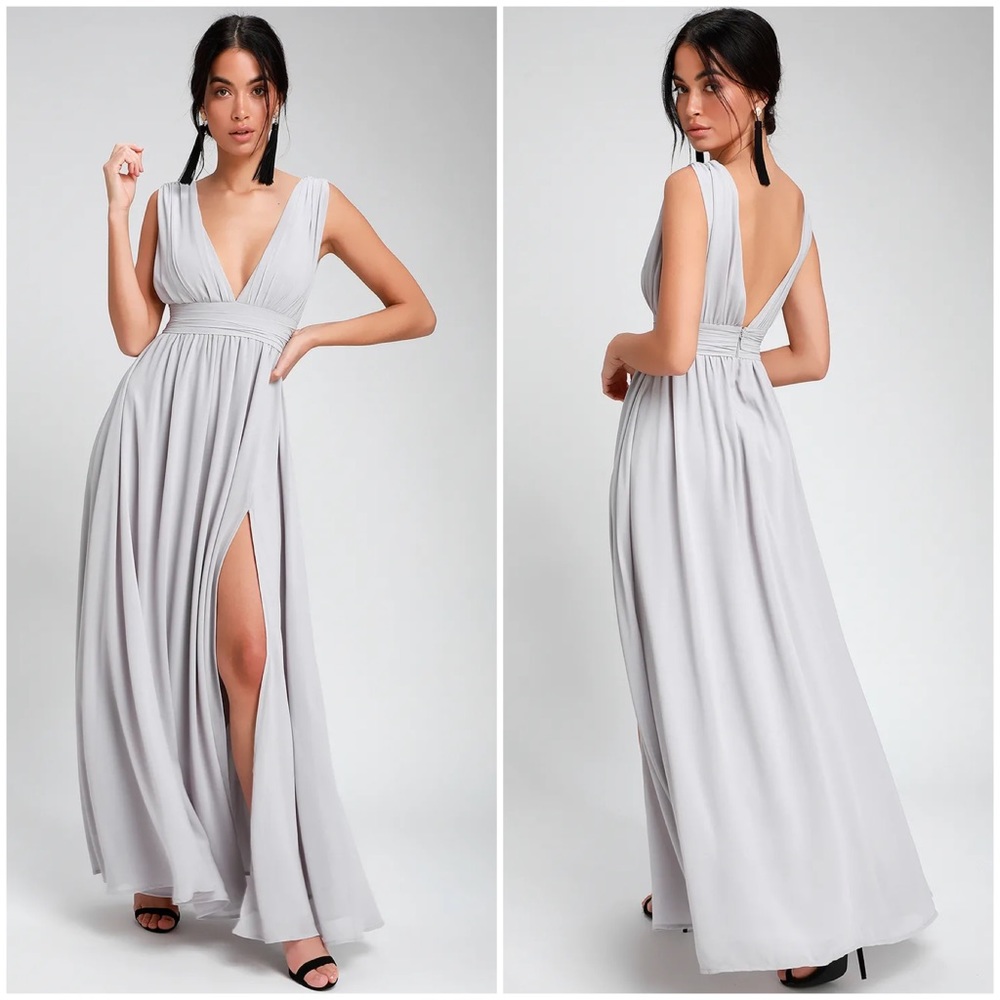 Lulus Heavenly Hues Georgette Maxi Dress
